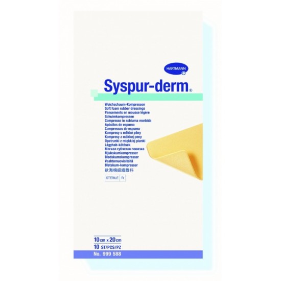 Syspur-derm® / Сюспур-дерм - губчатая повязка, 10 х 20 см, 10 шт.