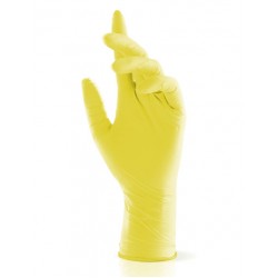 NitriMAX желтые смотровые перчатки из нитрила