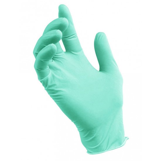 Nitrile зеленые смотровые перчатки
