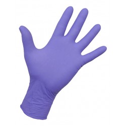 NitriMAX лиловые эластичные смотровые перчатки