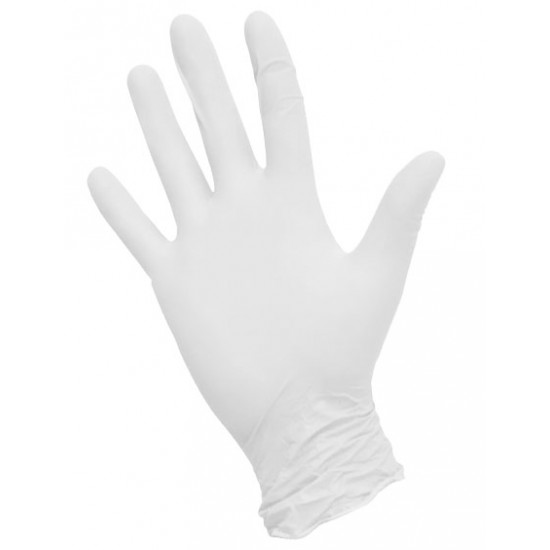 NitriMAX белые смотровые перчатки