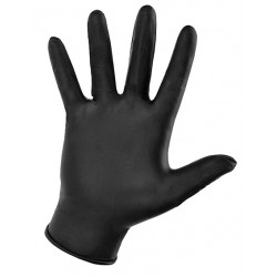NitriMAX черные уплотненные медицинские перчатки