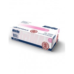 Nitrile розовые смотровые перчатки
