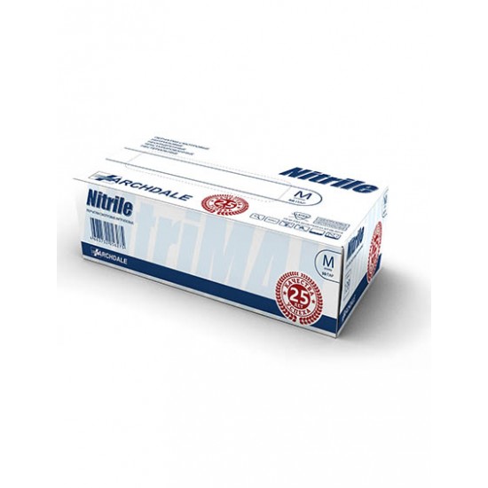 Nitrile белые смотровые перчатки