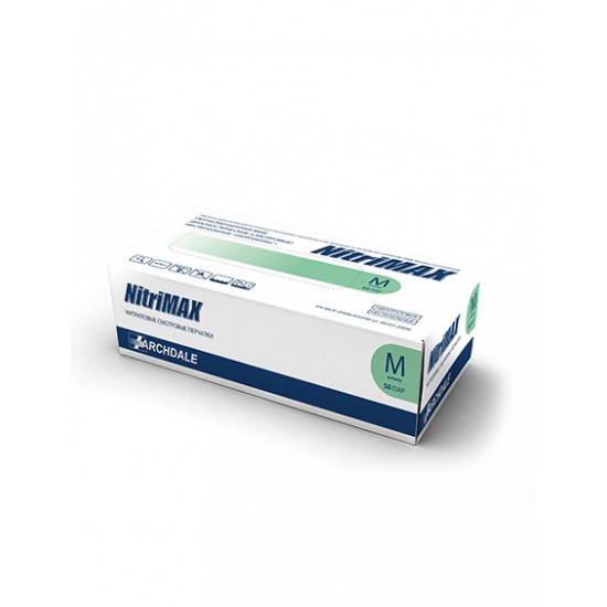 NitriMAX зеленые смотровые перчатки