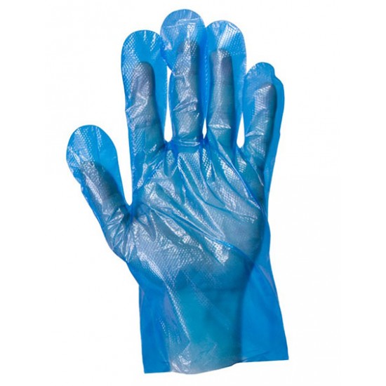 PolyMAX стандарт голубые полиэтиленовые перчатки